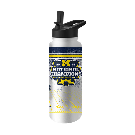 Michigan Wolverines 2023 National Champs quencher water bottle