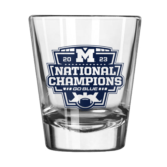 Michigan Wolverines 2023 National Champs shot glass