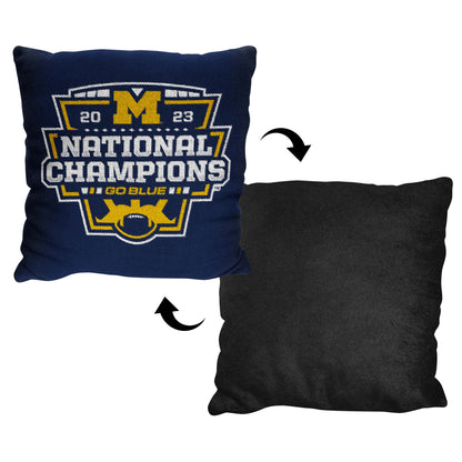 Michigan Wolverines National Champions tapestry pillow 2