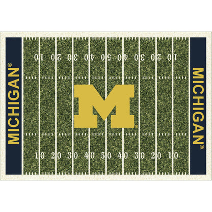 Michigan Wolverines home field style area rug