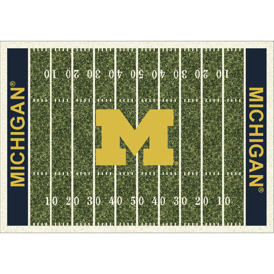 Michigan Wolverines home field style area rug