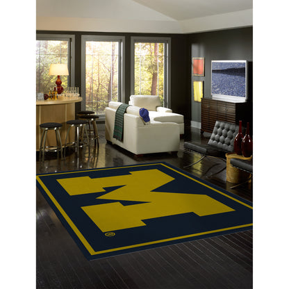 Michigan Wolverines spirit style area rug life