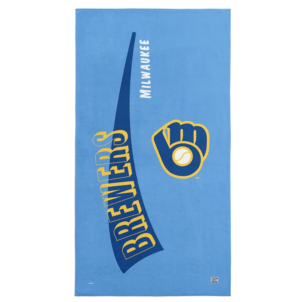 Milwaukee Brewers throwback beach towel