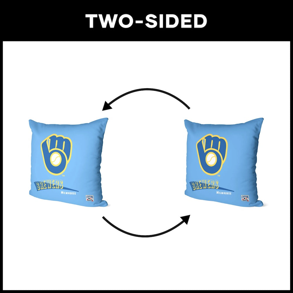 Milwaukee Brewers vintage throw pillow