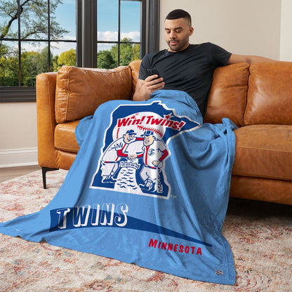 Minnesota Twins CC throwback silk touch blanket