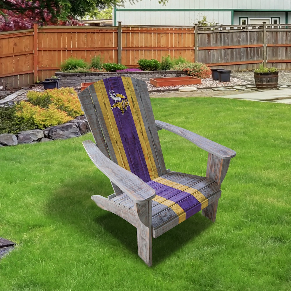 Minnesota Vikings Outdoor Painted Adirondack Chair