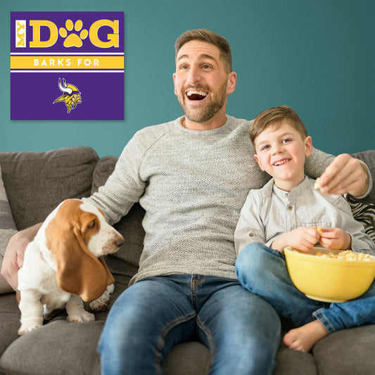 Minnesota Vikings my dog art sign