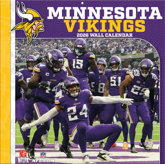 Minnesota Vikings Team Photos Wall Calendar