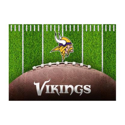Minnesota Vikings washable football field rug