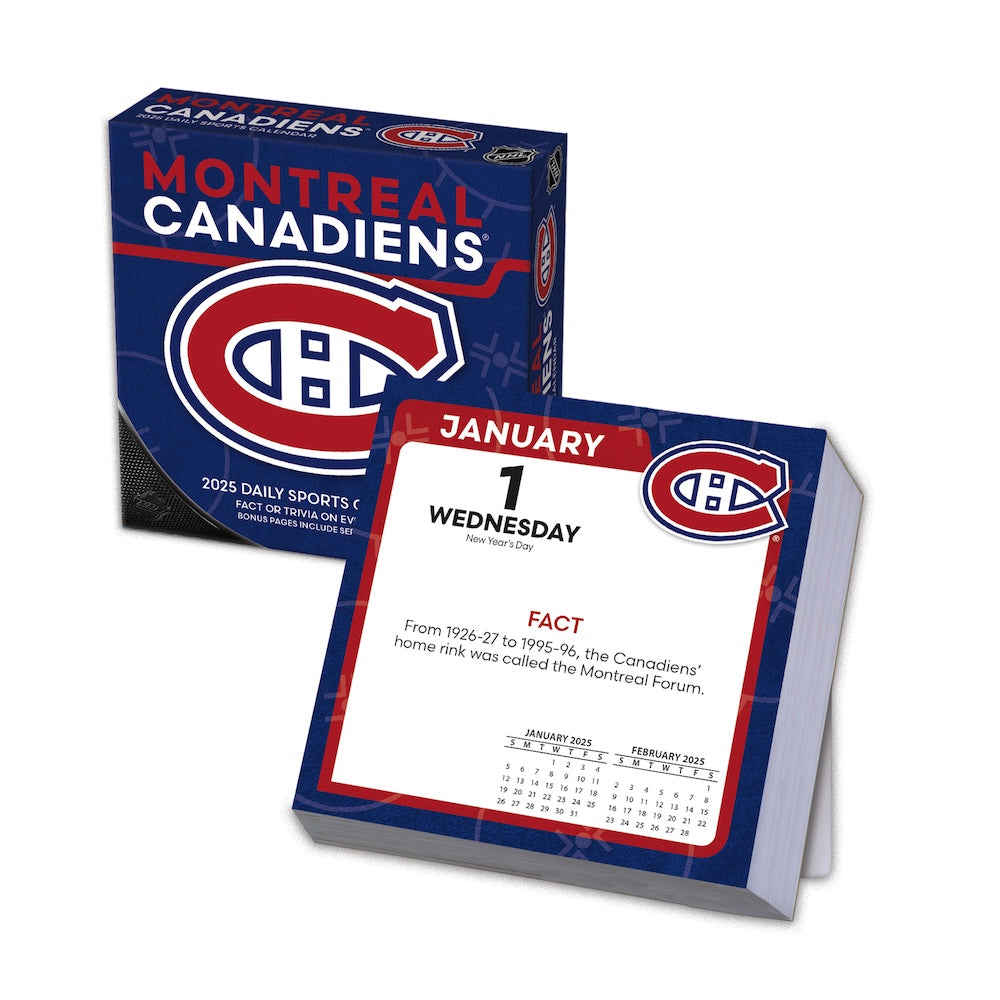 Montreal Canadiens 2025 Fact-A-Day Box Desk Calendar