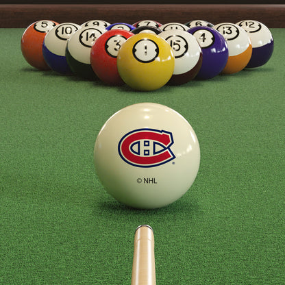 Montreal Canadiens logo pool ball set