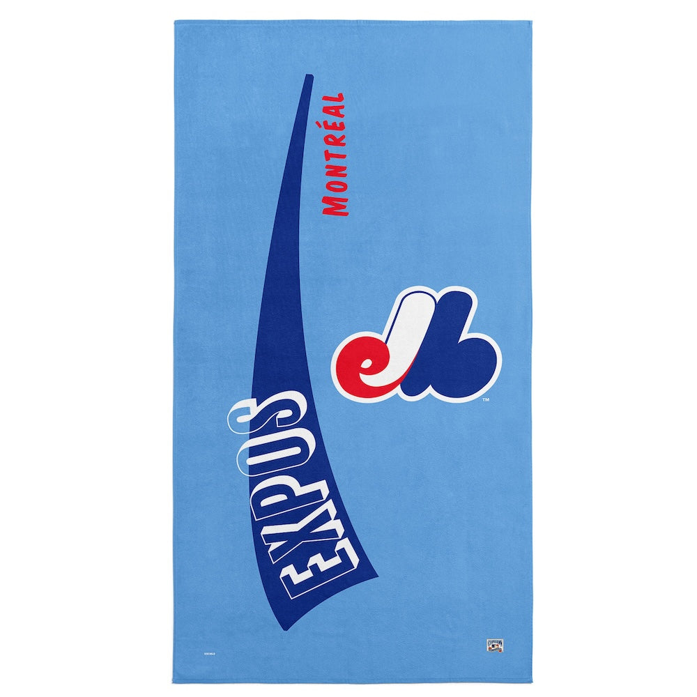 Montreal Expos throwback beach towel