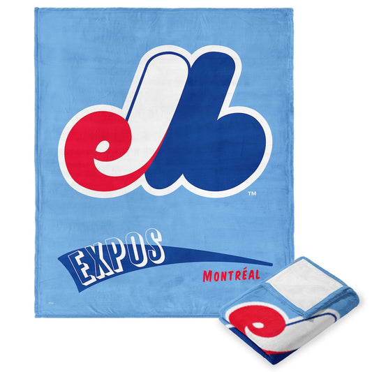 Montreal Expos throwback silk touch blanket