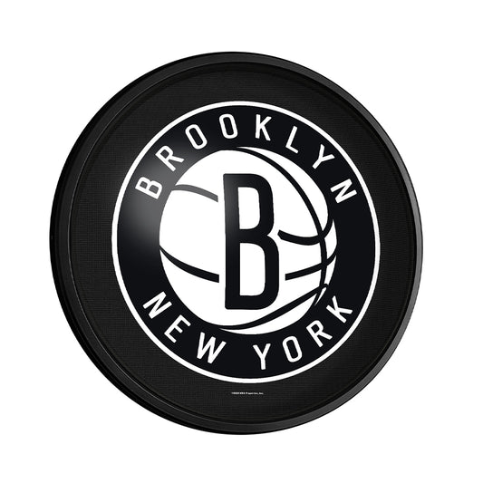 Brooklyn Nets Slimline Round Lighted Wall Sign