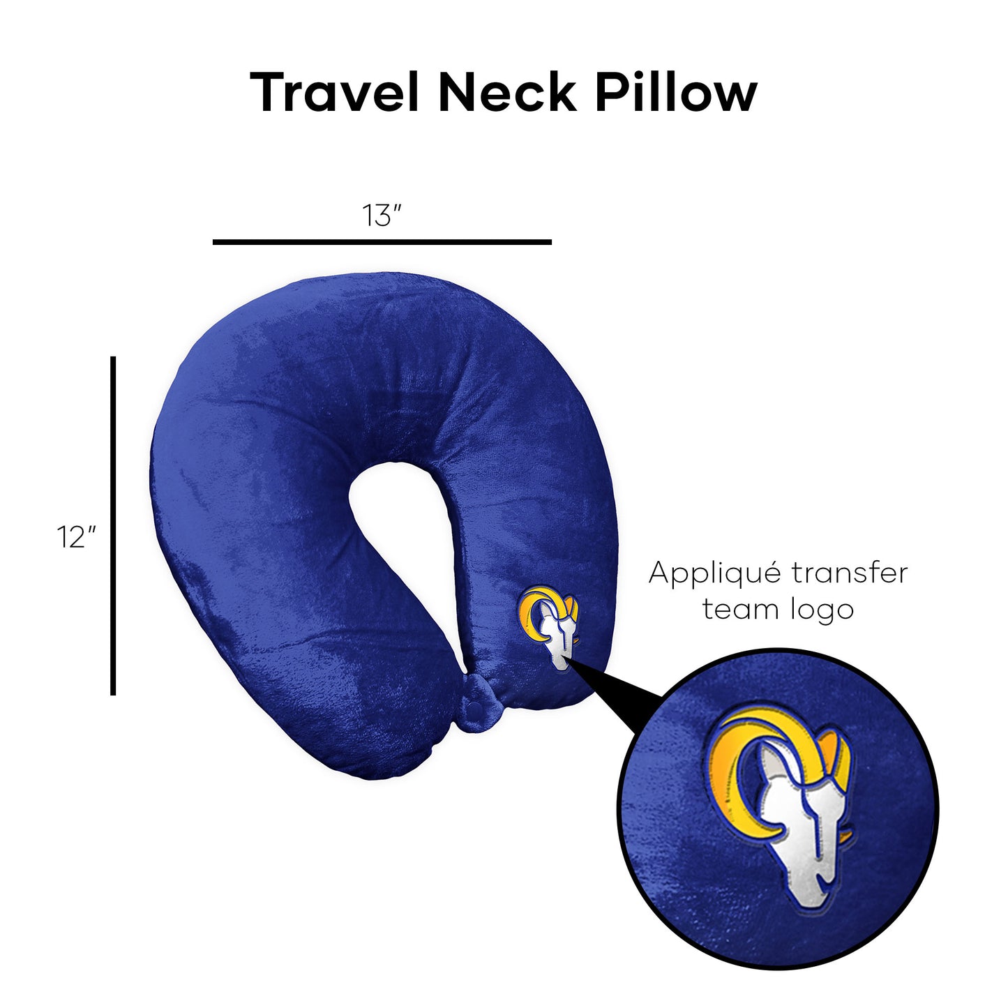 Los Angeles Rams Travel Roll Pillow Dimensions