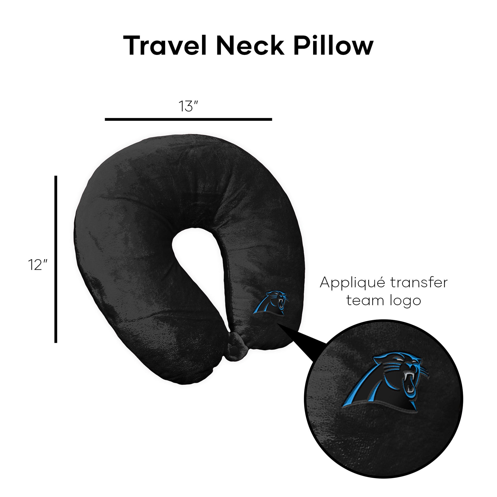 Carolina Panthers Travel Roll Pillow Dimensions