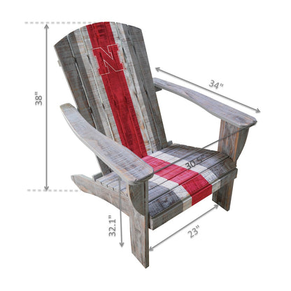 Nebraska Cornhuskers Adirondack Chair Dimensions