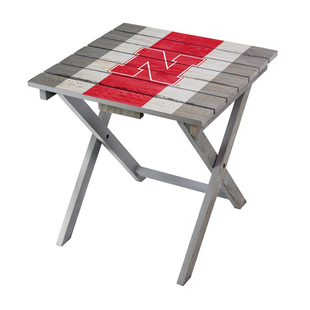 Nebraska Cornhuskers Adirondack Table