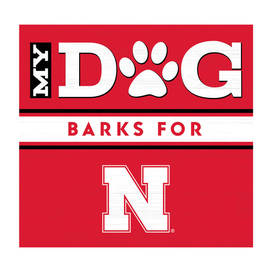 Nebraska Cornhuskers dog sign