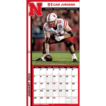 Nebraska Cornhuskers Team Photos Wall Calendar Inside