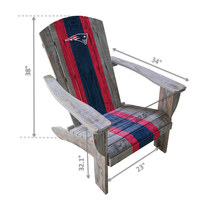 New England Patriots Adirondack Chair Dimensions