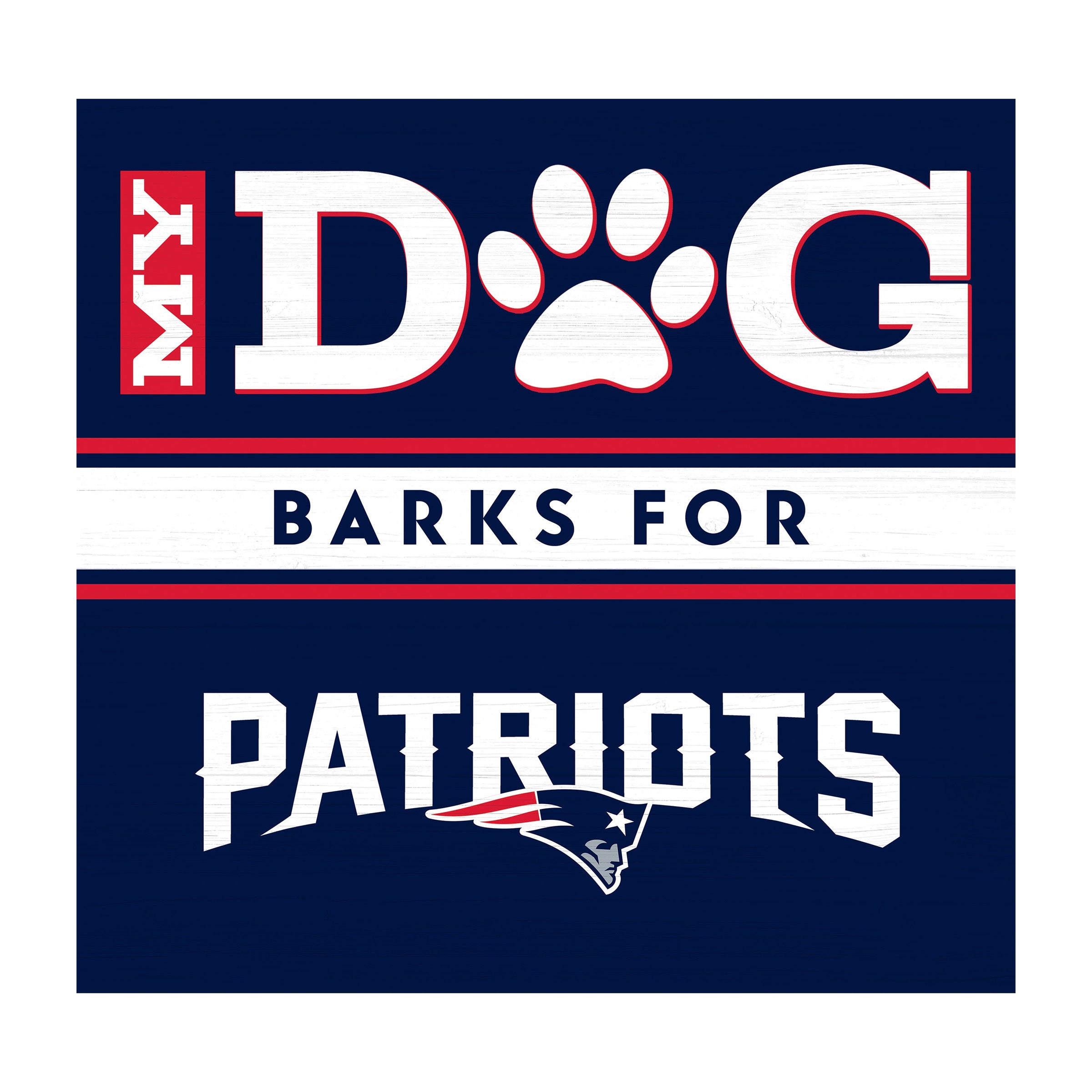 NFL New England Patriots Wooden Wall Art Sign