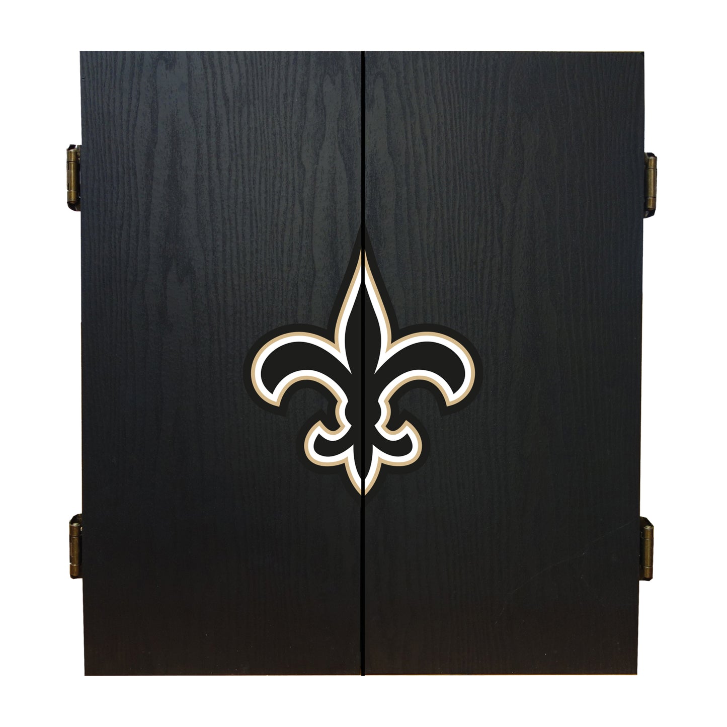 New Orleans Saints Dart Board Cabinet