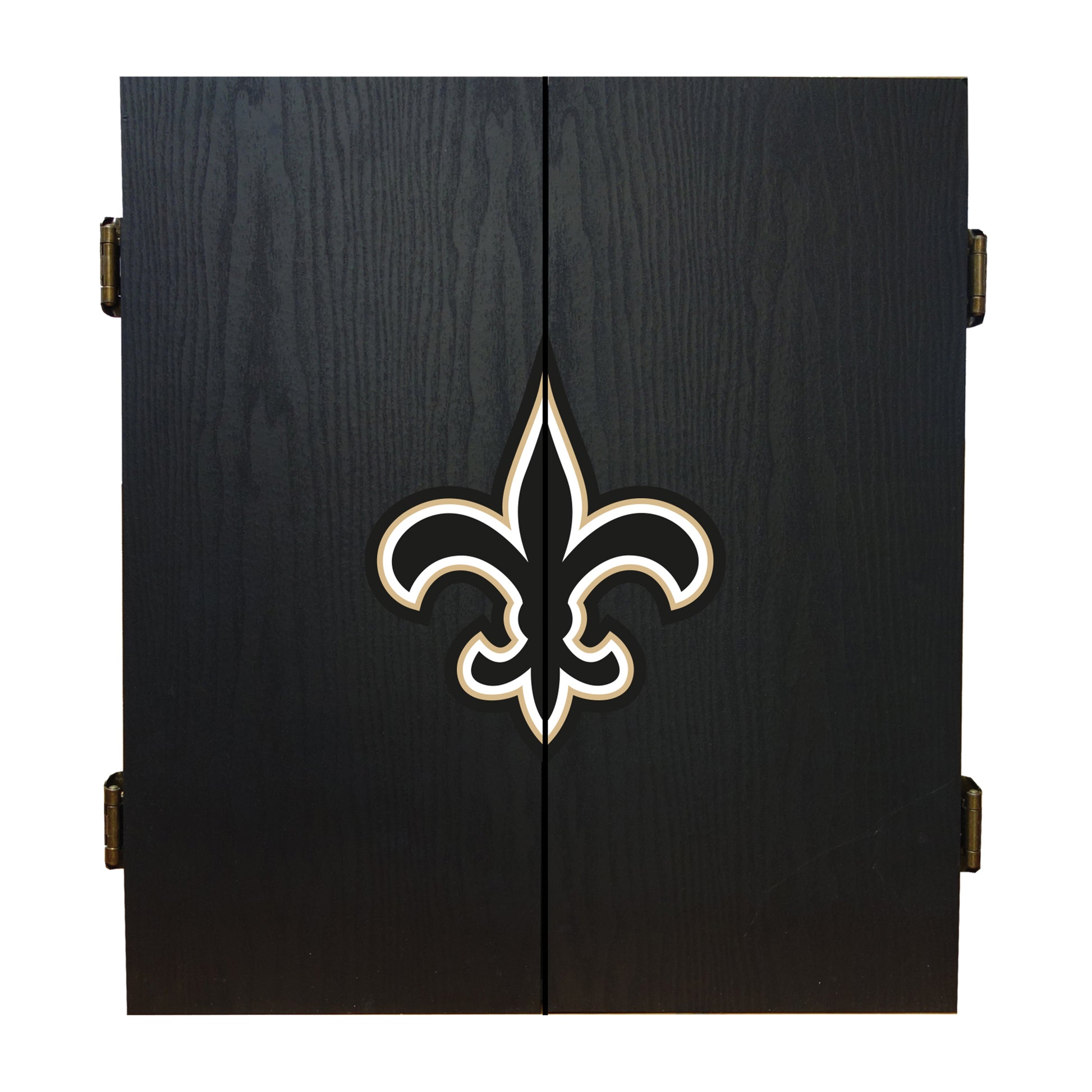 New Orleans Saints Dart Board Cabinet