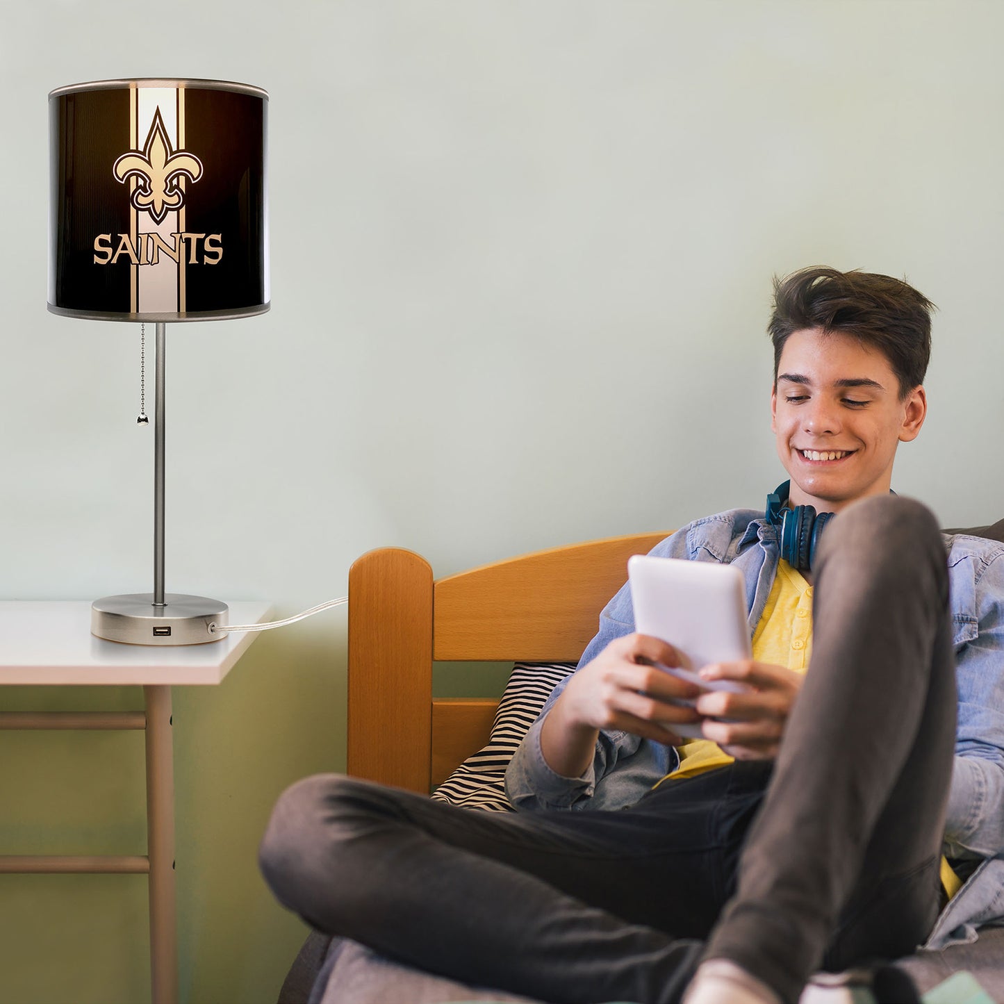 New Orleans Saints reading lamp