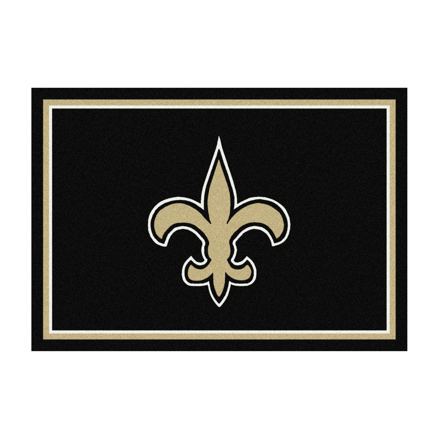 New Orleans Saints distressed style area rug