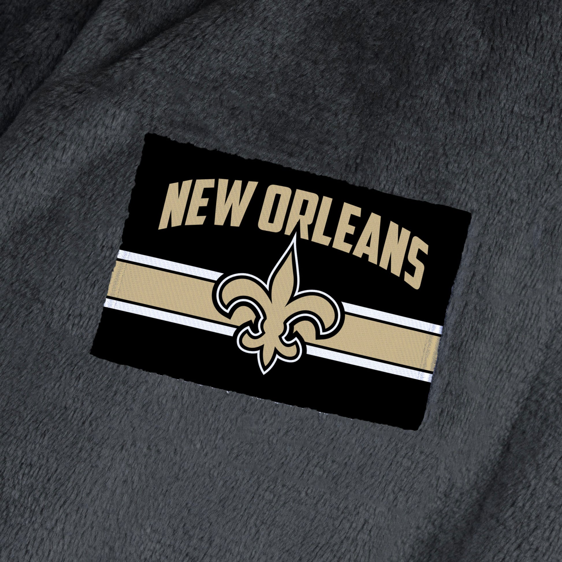 New Orleans Saints team color bathrobe patch