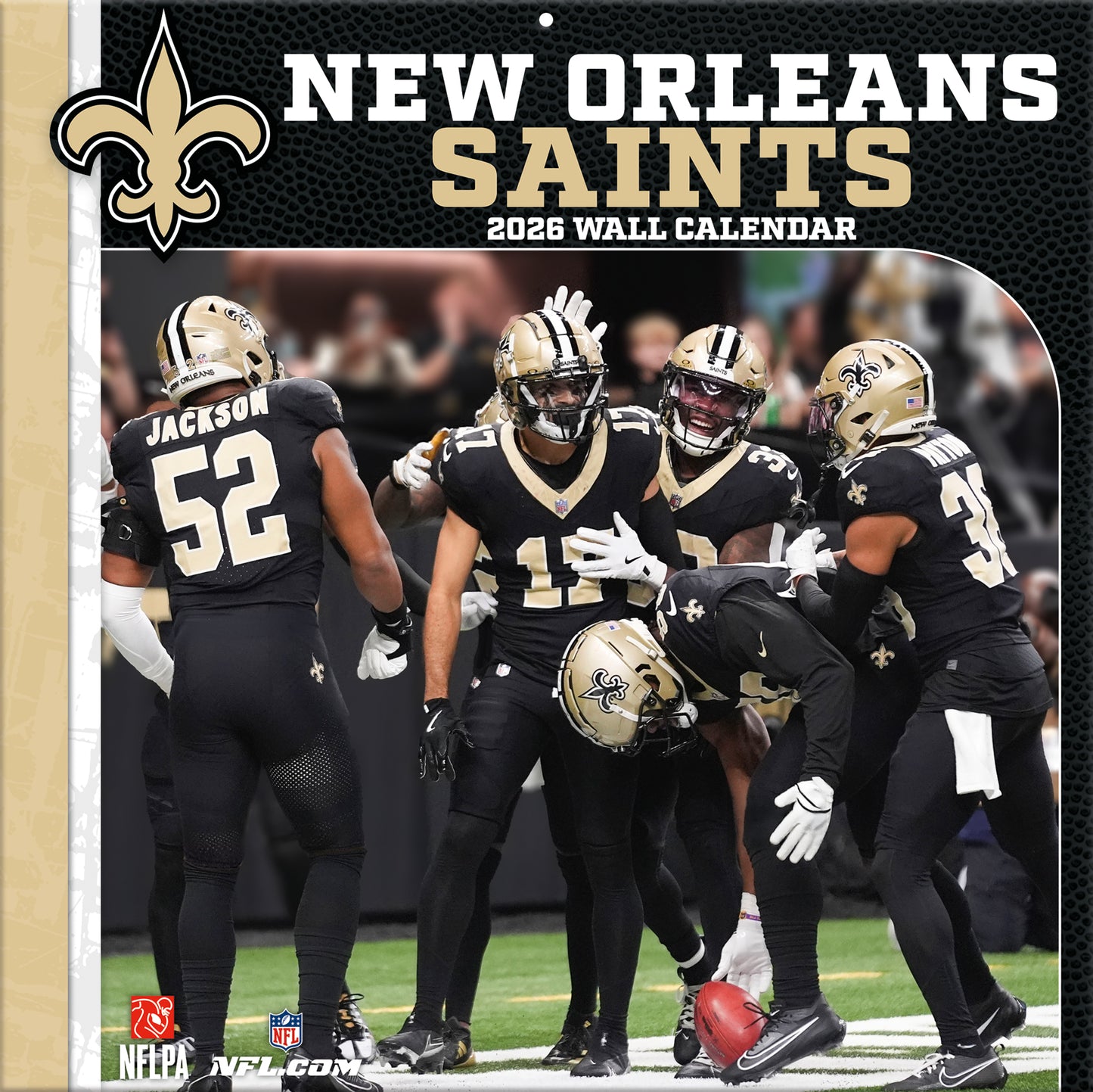 New Orleans Saints Team Photos Wall Calendar