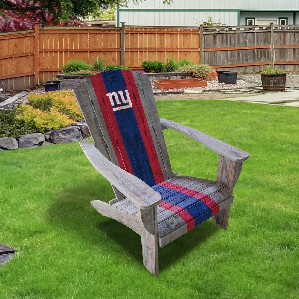 New York Giants Outdoor Painted Adirondack Chair