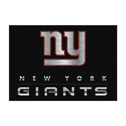 New York Giants chrome style area rug