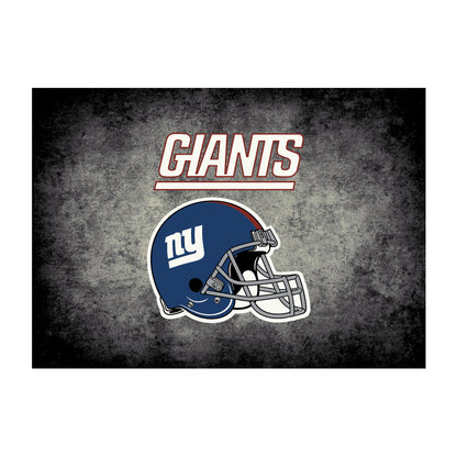 New York Giants distressed style area rug