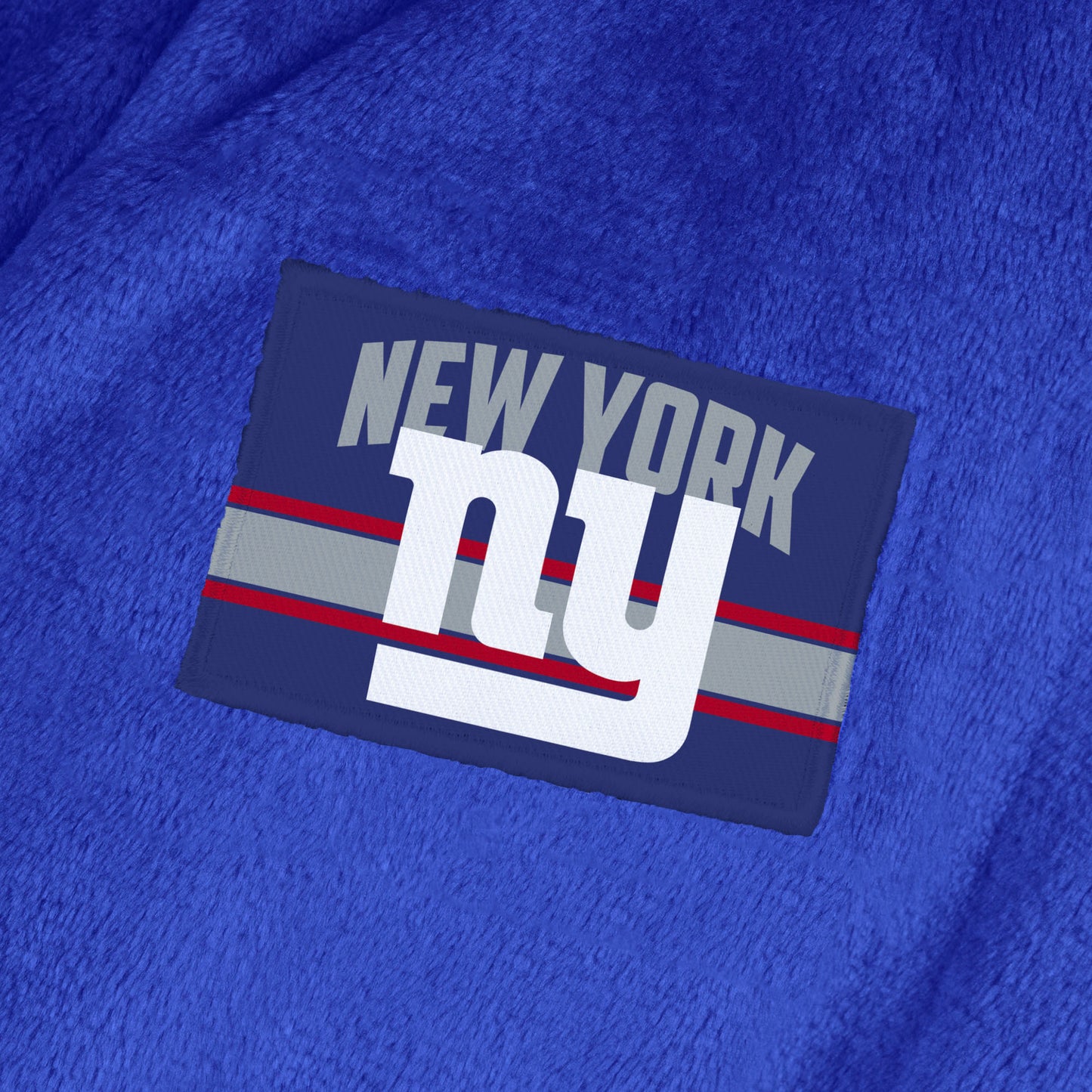 New York Giants team color bathrobe patch