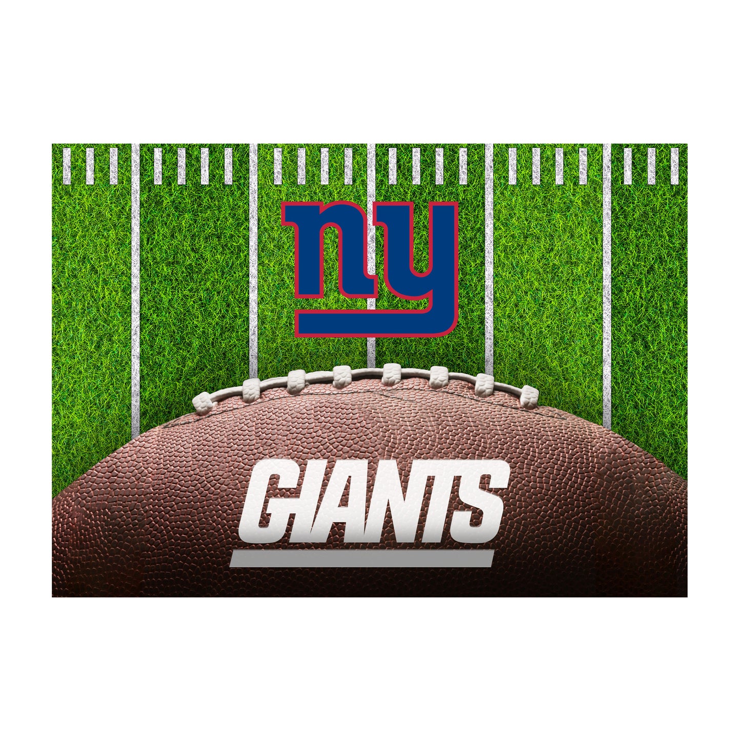 New York Giants washable football field rug