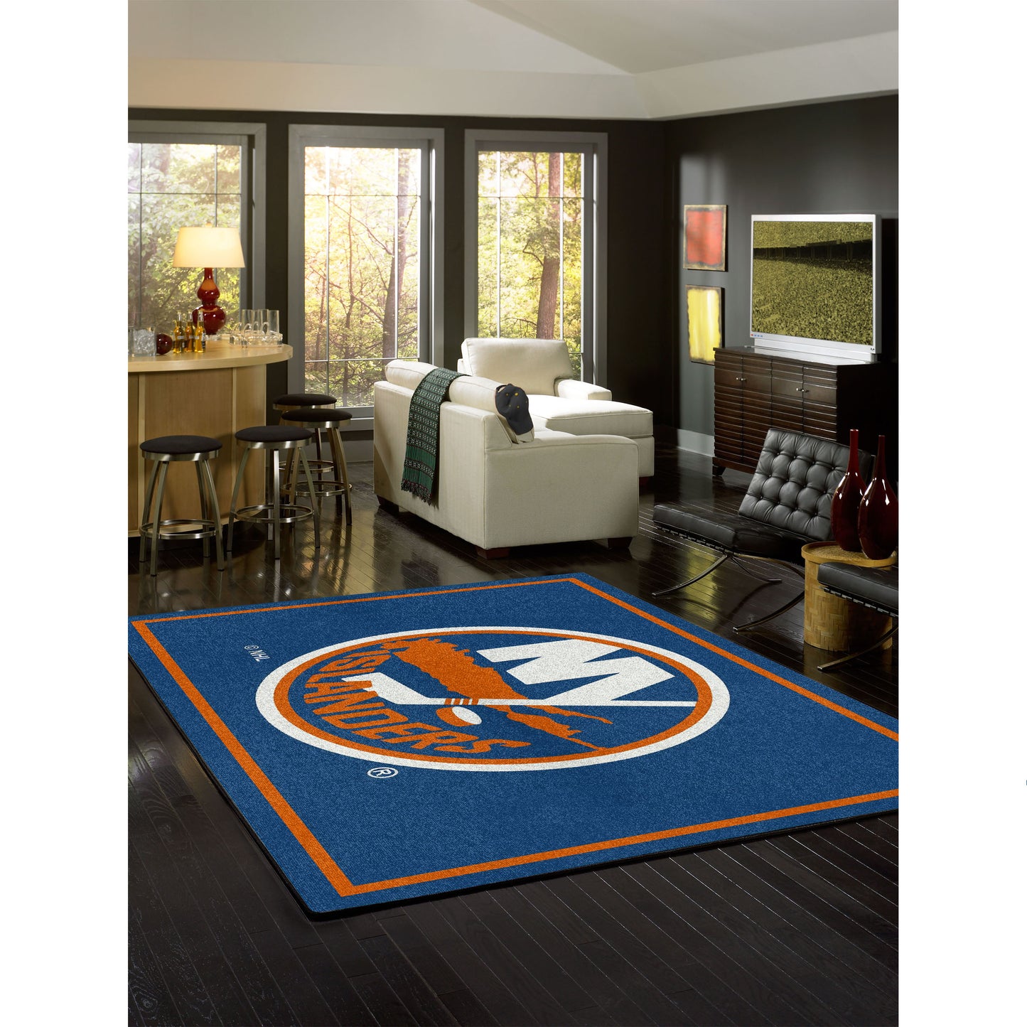 New York Islanders spirit style area rug life