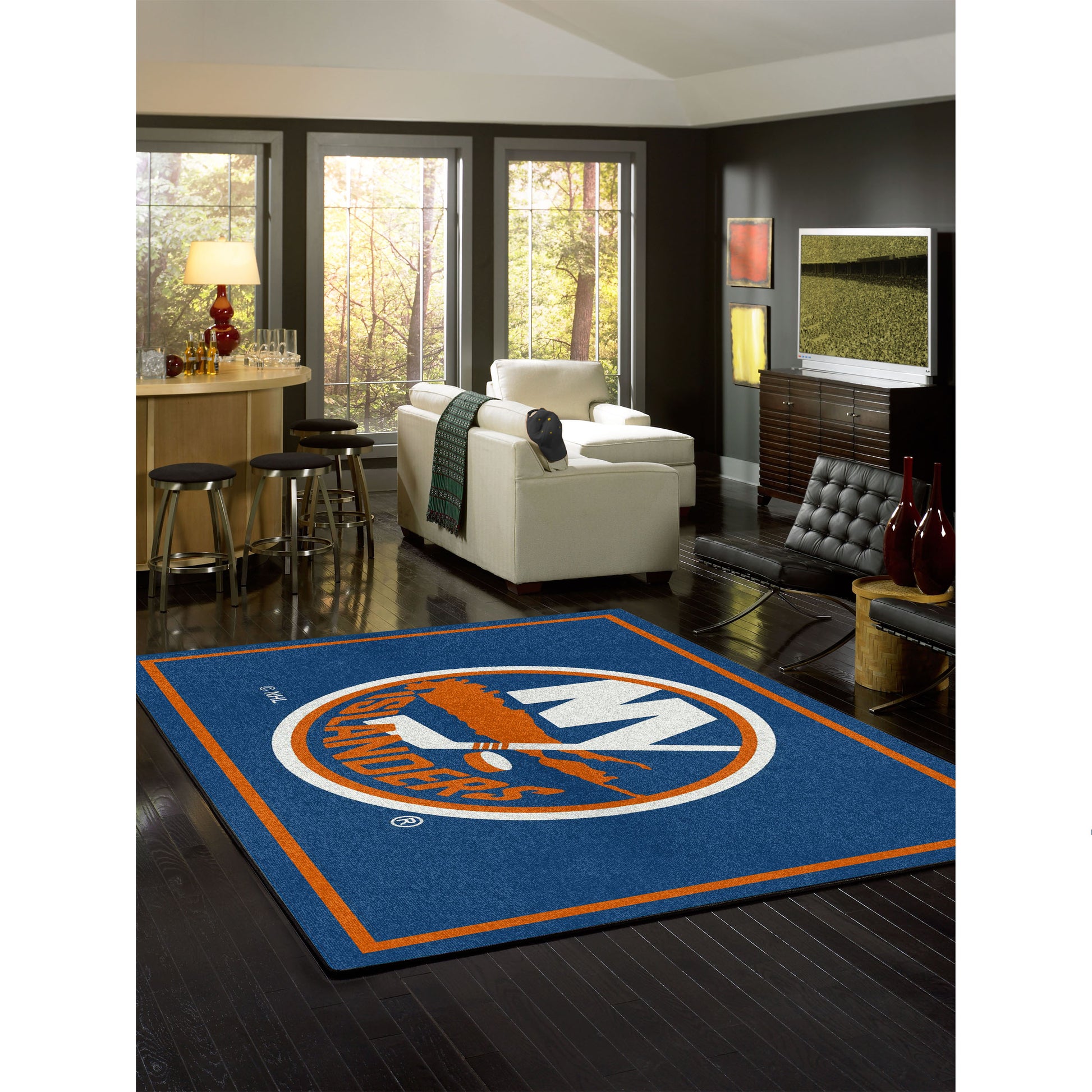 New York Islanders spirit style area rug life