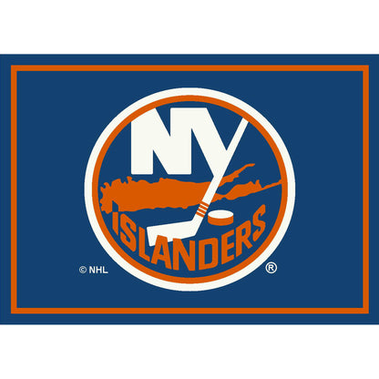 New York Islanders distressed style area rug