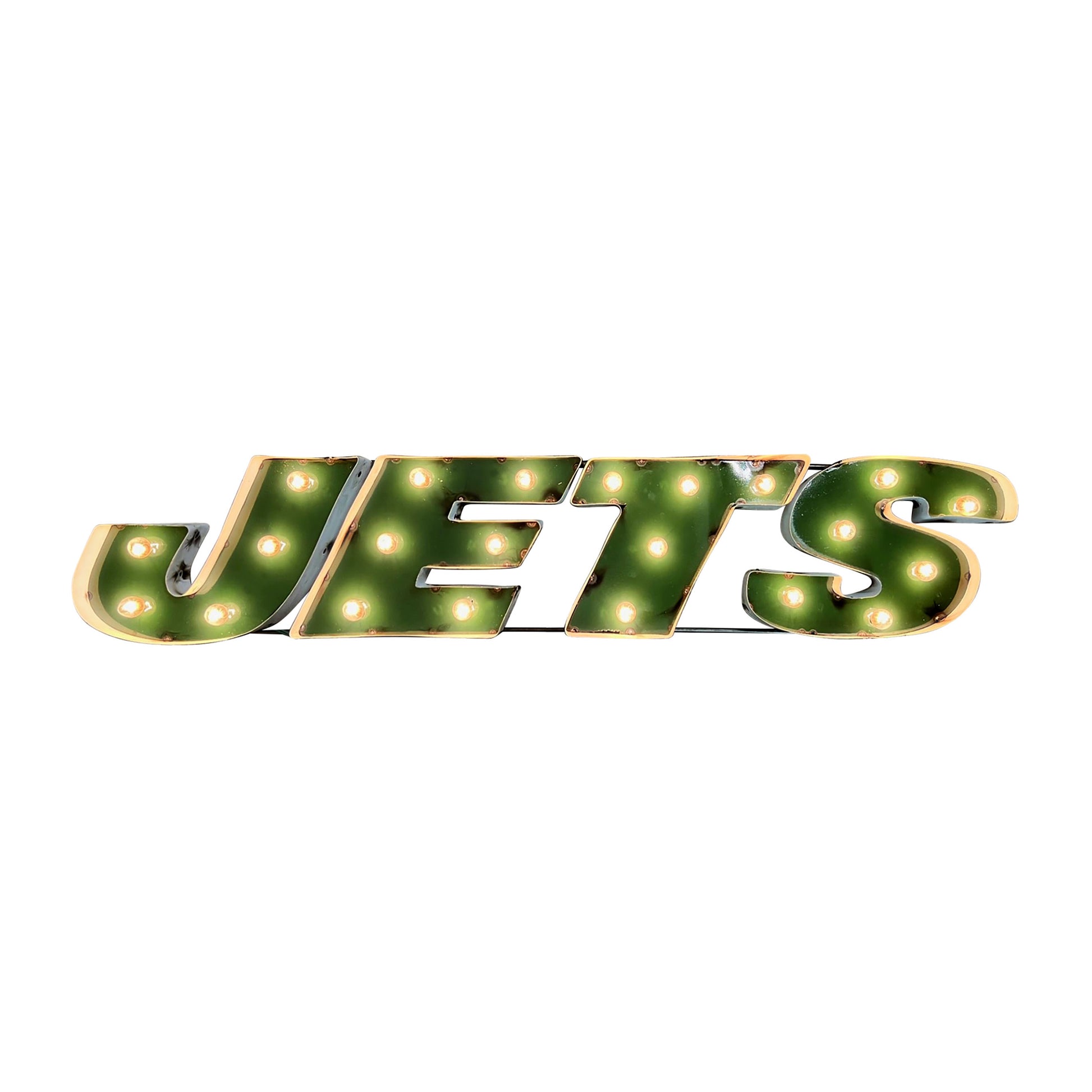 New York Jets lighted metal sign