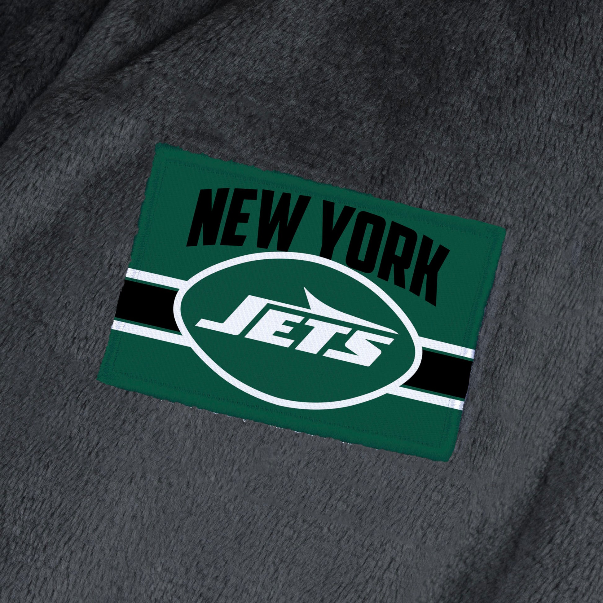 New York Jets team color bathrobe patch