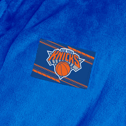 New York Knicks team color bathrobe patch