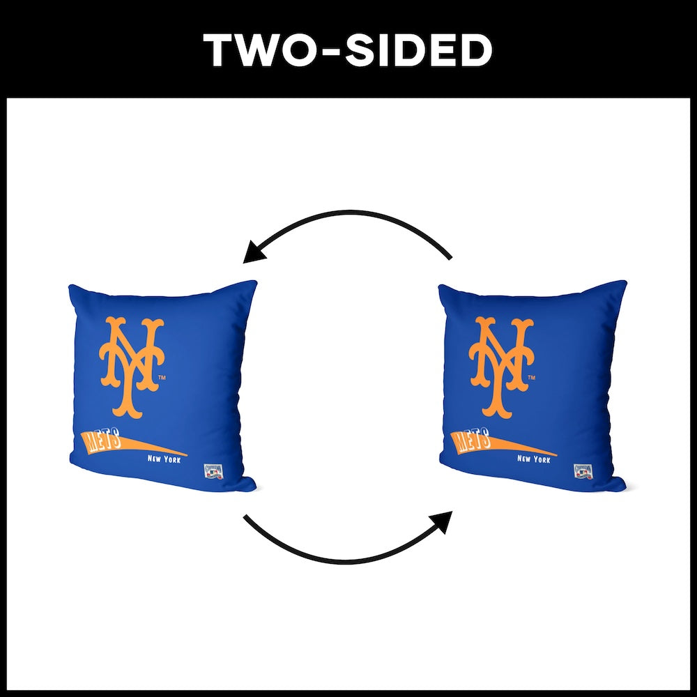 New York Mets vintage throw pillow