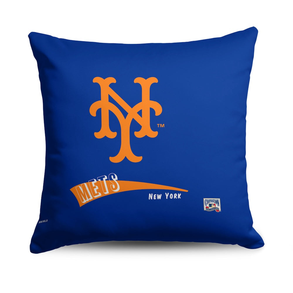 New York Mets CC Throwback pillow