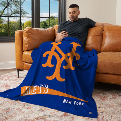 New York Mets CC throwback silk touch blanket