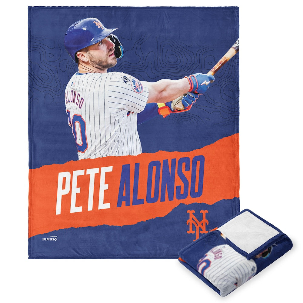 New York Mets Pete Alonso silk touch throw blanket