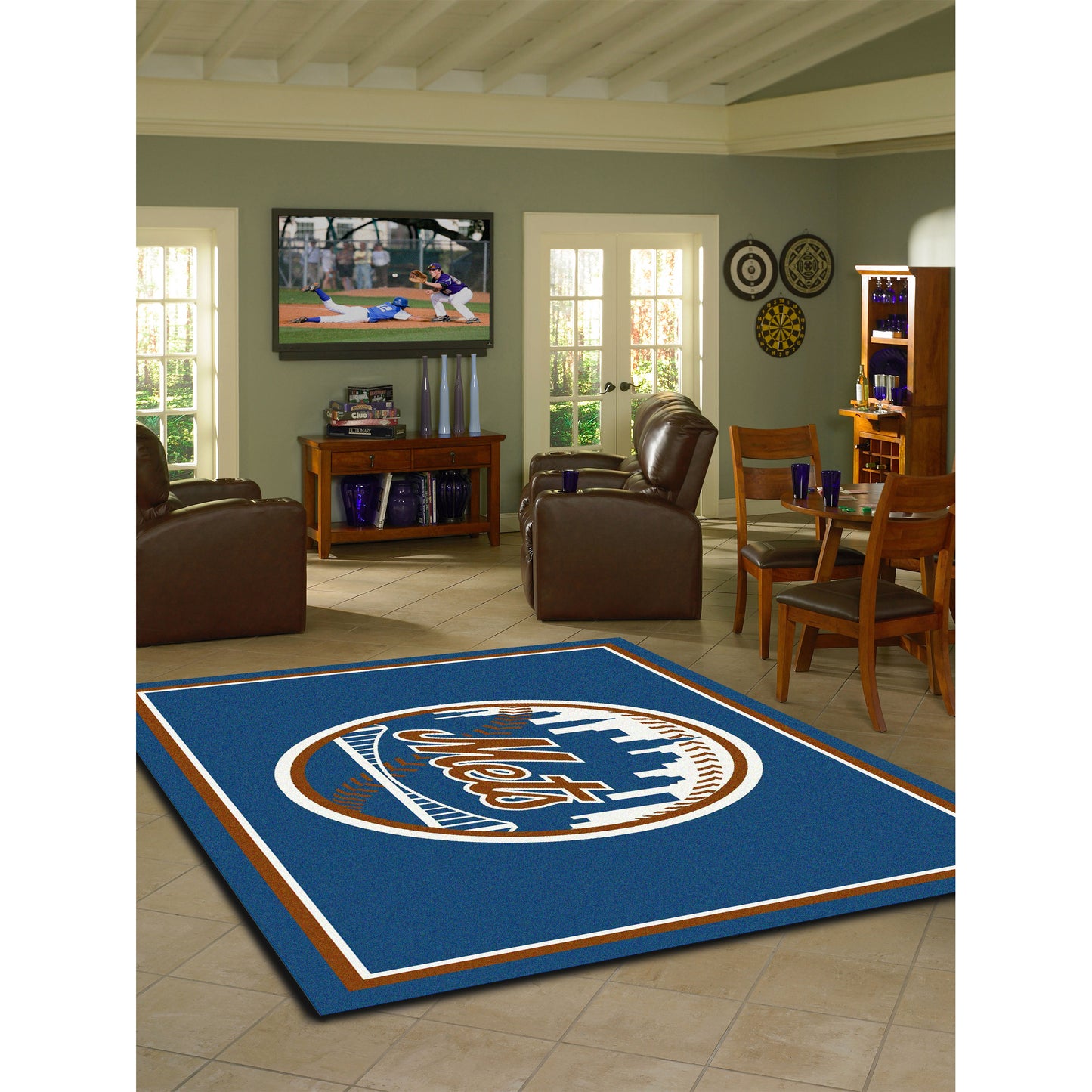 New York Mets spirit style area rug life