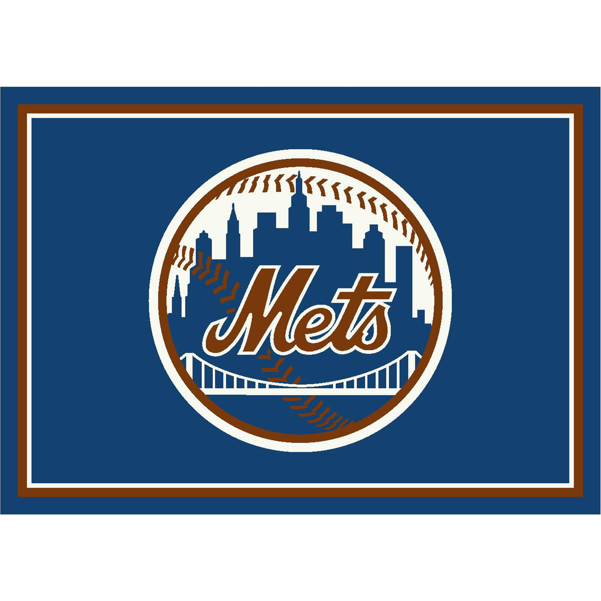 Metsamaim Rug Buy MLB New York Mets Team Logo Area Rug SPIRIT DESIGN – ProFootballStuff