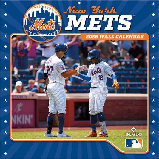 New York Mets Team Photos Wall Calendar